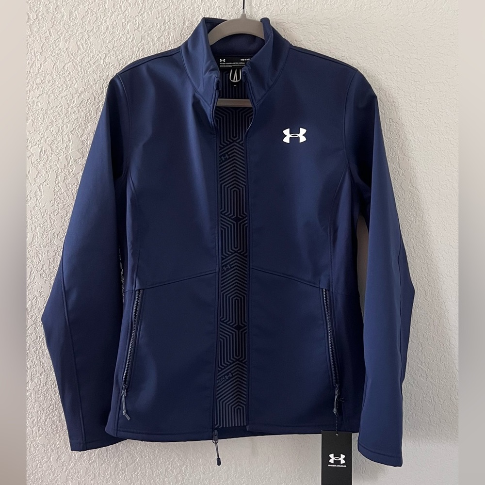 Under Armour CGI Shield Jacket Blue Sz Women’s Medium